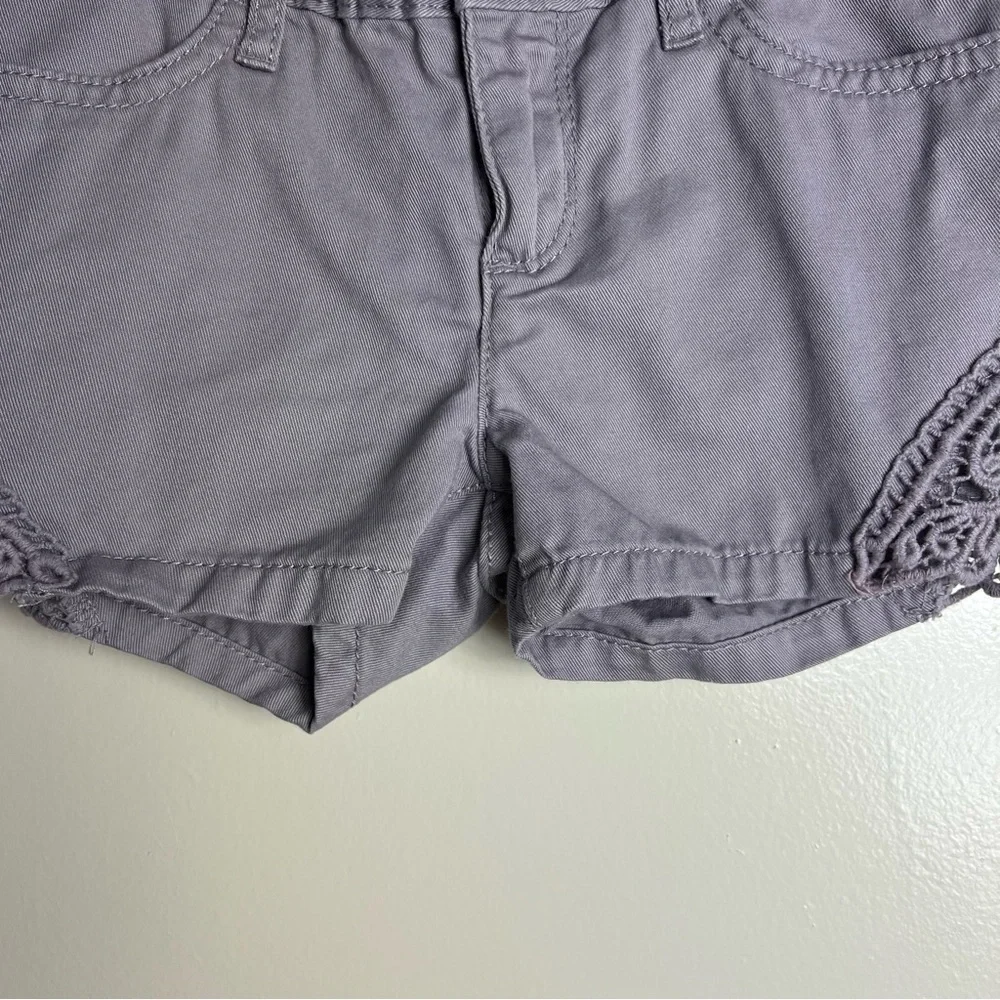 The‎ Children's Place Slate grey Lace trim shorts 5